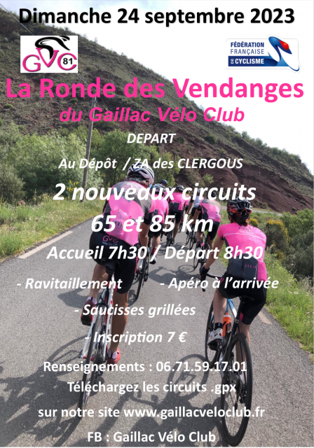 Gaillac V lo Club. Club cycliste de la ville de Gaillac Tarn